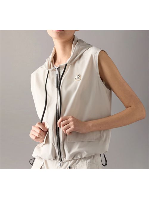 ELEVATE HOODED VEST MOOSE KNUCKLES | M16LV4601705 ALABASTER